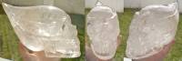 Bergkristallschädel aus Brasilien ca. 3,95 kg Traveller