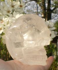 Bergkristall Kristallschädel von Helaria