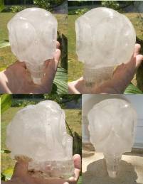 Bergkristallschädel ca 800 g