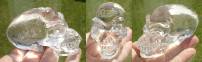 lemurischer Bergkristallschädel ca. 215 g Medialität