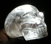 Bergkristall Kristallschädel aus Brasilien klar