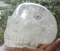 großer Bergkristallschädel Brasilien 1,48 kg