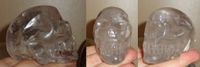klarer Bergkristall Kristallschädel 170 g