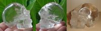 klarer Bergkristallschädel 185 g 6 cm