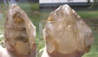 Elestial Citrin Kristallschädel aus Brasilien