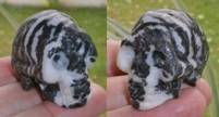 Zebra Jaspis Kristallschädel