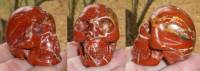 Roter Jaspisachat Kristallschädel ca. 75 g