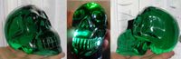 grüner Obsidian Kristallschädel 520 g