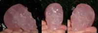 Rosenquarz Kristallschädel 130 g klein