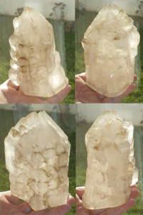 Elestial / Skelettquarz Kristallschädel aus Brasilien