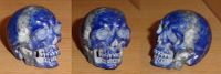 kleiner blauer Lapislazuli Kristallschädel 18 g